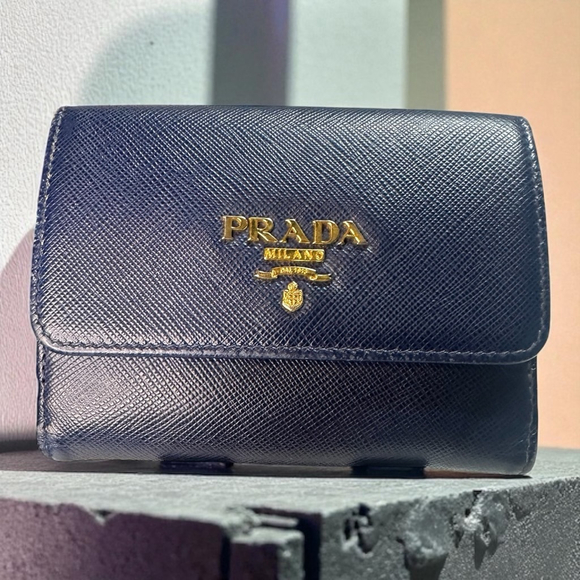 Prada Handbags - Women's Prada Wallet Small Blue